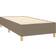 vidaXL Ramsäng Med Madrass Taupe 90x200 cm Tyg Kontinentalsäng 90x203cm