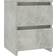 vidaXL 800521 Concrete Grey Bedside Table 30x30cm