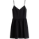 H&M Trägerkleid mit Broderie Anglaise - Schwarz