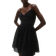 H&M Trägerkleid mit Broderie Anglaise - Schwarz