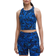 Lululemon Swift Speed Cropped Tank Top Flower Meld Galactic Cobalt
