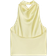 Zara Satin Halter Top - Light Yellow