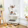 Songmics CSB067W01 White Trolley Table 33.5x41.6cm