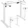 tectake Yannick Frame White Table