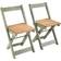 SECONIQUE Santos Butterfly Green/Distressed Wax Pine Dining Set 92x115cm 5pcs