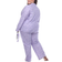 White Mark Women's Plus Size Three-Piece Pajama Set - Purple Paisley