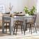 vidaXL 815199 Sonoma Gray Dining Table 74.5x140cm