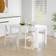 vidaXL 804208 High Gloss White Dining Table 74.5x140cm