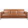 Loft24 3-Sitssoffa Lund Cognac PU Elektrisk Vilstol Soffa 3-sits