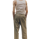 H&M Linnebyxa Relaxed Fit - Khakigrön