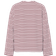 Pieces Sadie Long Sleeve Top - Cloud Dancer/Tawny Port