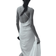 H&M Draped Linen-Blend Dress - Light Beige