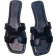 Shein H-Shaped Flat Sandals - Black