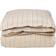 Lexington Striped Poplin Sengesæt 150x210 cm Beige Dynebetræk Hvid, Beige (210x150cm)