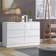 Fwstyle Modern White Gloss Chest of Drawer 120x77cm