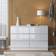 Fwstyle Modern White Gloss Chest of Drawer 120x77cm