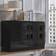 Fwstyle Modern Black Gloss Chest of Drawer 120x77cm