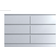 Fwstyle Modern Matt White Chest of Drawer 120x77cm