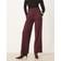 JDY Wide Leg Tailored Trousers - Burgundy