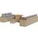 vidaXL 10 Piece Garden Sofa Beige Poly Rattan Outdoor Lounge Set