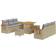 vidaXL 9 Piece Garden Sofa Beige Poly Rattan Outdoor Lounge Set