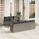 vidaXL 8 Piece Garden Sofa with Cushions Grey Outdoor Lounge Set