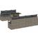vidaXL 8 Piece Garden Sofa with Cushions Grey Outdoor Lounge Set