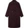 Mango Handmade Oversized Wool Coat Wine -