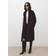 Mango Handmade Oversized Wool Coat Wine -