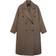 Mango Handmade Oversized Wool Coat Medium Brown