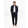 Tommy Hilfiger Pyjamahose Regular Fit Sweatpants Baumwoll Mix - Navy/Weiß