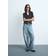 Mango Mid-rise Balloon Jeans - Medium Blue