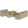vidaXL 10 Piece Garden Sofa Beige Poly Rattan Outdoor Lounge Set