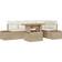 vidaXL 6 Piece Garden Sofa Beige Poly Rattan Outdoor Lounge Set