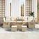 vidaXL 10 Piece Garden Sofa Beige Poly Rattan Outdoor Lounge Set
