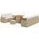 vidaXL 10 Piece Garden Sofa Beige Poly Rattan Outdoor Lounge Set
