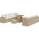 vidaXL 11 Piece Garden Sofa Beige Poly Rattan Outdoor Lounge Set