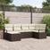 vidaXL Havesofa Sæt 6 Pcs Brun Poly Rattan Loungesæt