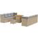 vidaXL 11 Piece Garden Sofa Beige Poly Rattan Outdoor Lounge Set