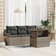 vidaXL 5-Delars Trädgårdssoffa Med Kuddar 100 x 55 x 73 cm Loungeset