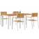 vidaXL 5 Piece Garden Solid Wood Acacia Patio Dining Set