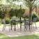 vidaXL 5 Piece Garden Anthracite Steel Patio Dining Set