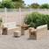 vidaXL 9 Piece Garden Sofa Beige Poly Rattan Outdoor Lounge Set