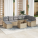 vidaXL 9 Stykke Have Sofa Set Med Puder Beige Loungesæt