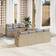 vidaXL 8 Piece Garden Sofa Beige Poly Rattan Outdoor Lounge Set