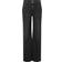 Pieces Silke Mid Rise Wide Leg Jeans - Black