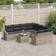 vidaXL 9 Piece Garden Sofa Light Grey Outdoor Lounge Set