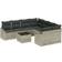 vidaXL 9 Piece Garden Sofa Light Grey Outdoor Lounge Set