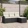 vidaXL Sofa Jardin 4 Pièces Avec Coussins Rattan Noir Ensemble de Salon d'Extérieur