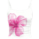 Shein Tween Girls' Fitted Casual Sports Camisole Basics Flower Tank Top White